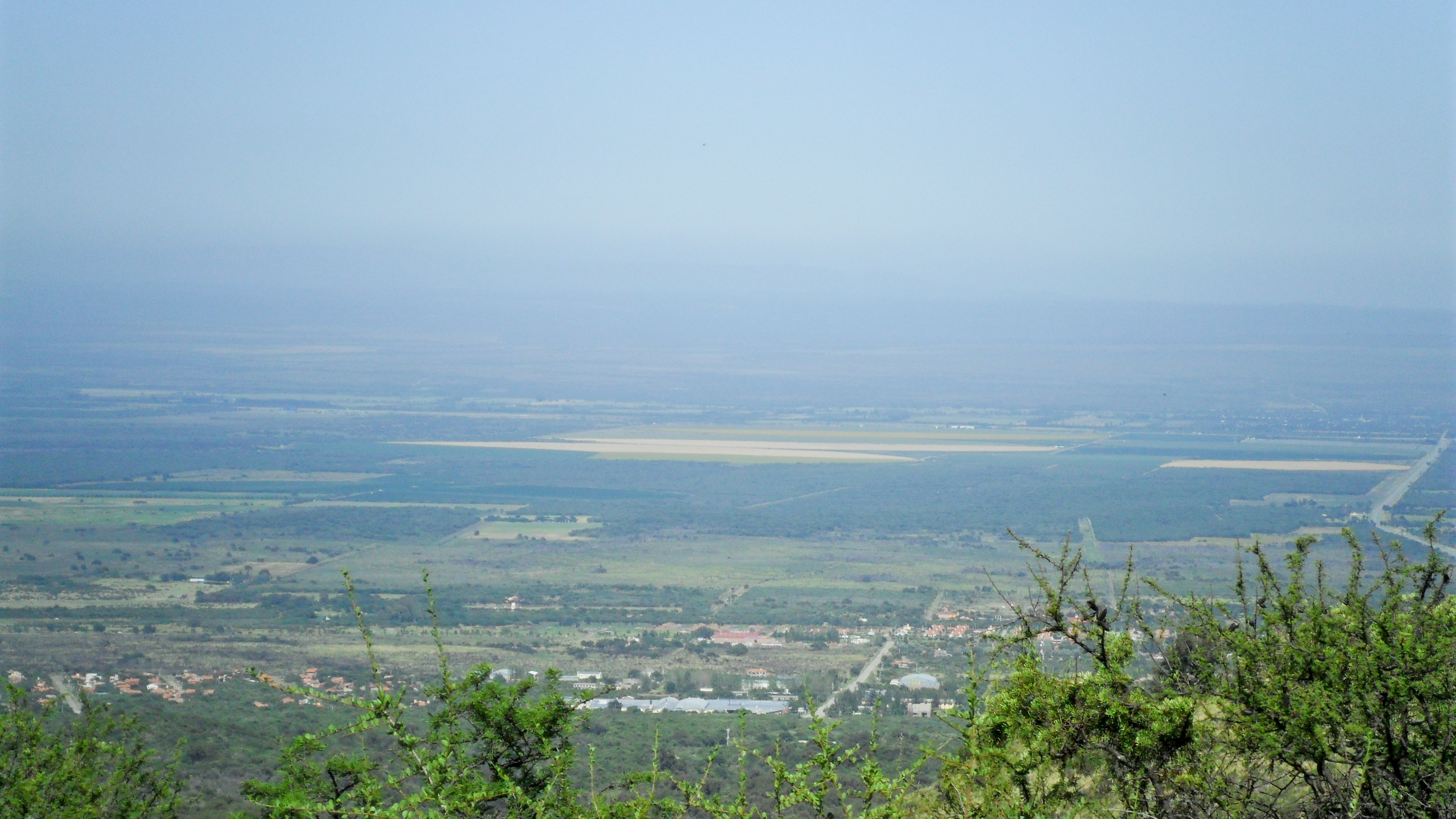 Vista del valle y entorno natural de Merlo, San Luis